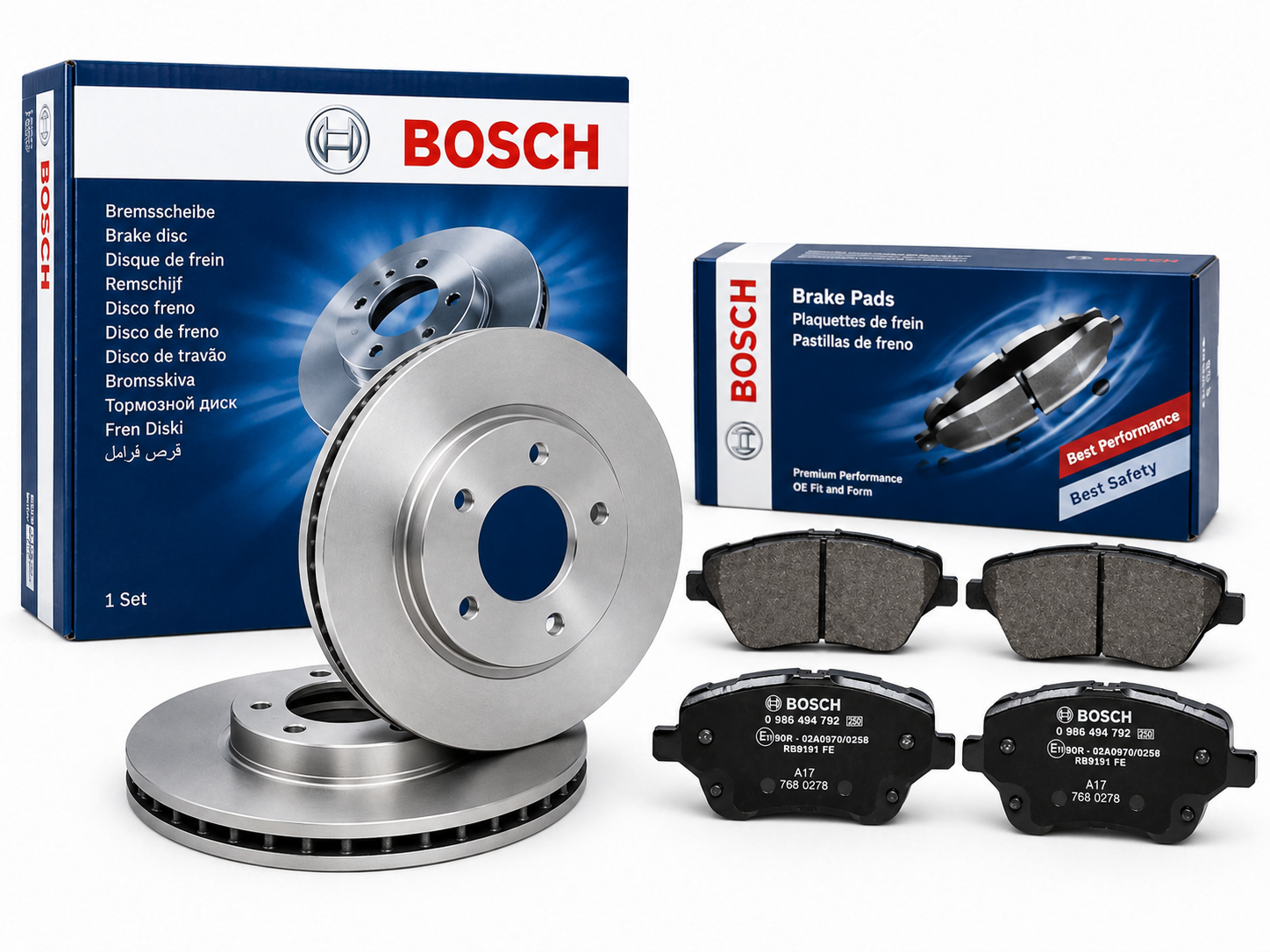 Ford Fiesta Ön Fren Disk ve Balata Seti (278MM) 2013-2017